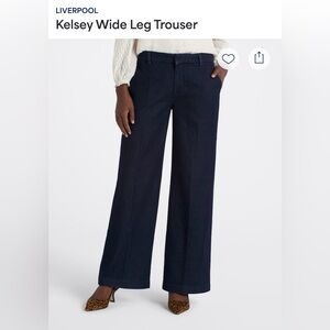 Liverpool Kelsey Wide Leg Trouser Flare Jeans